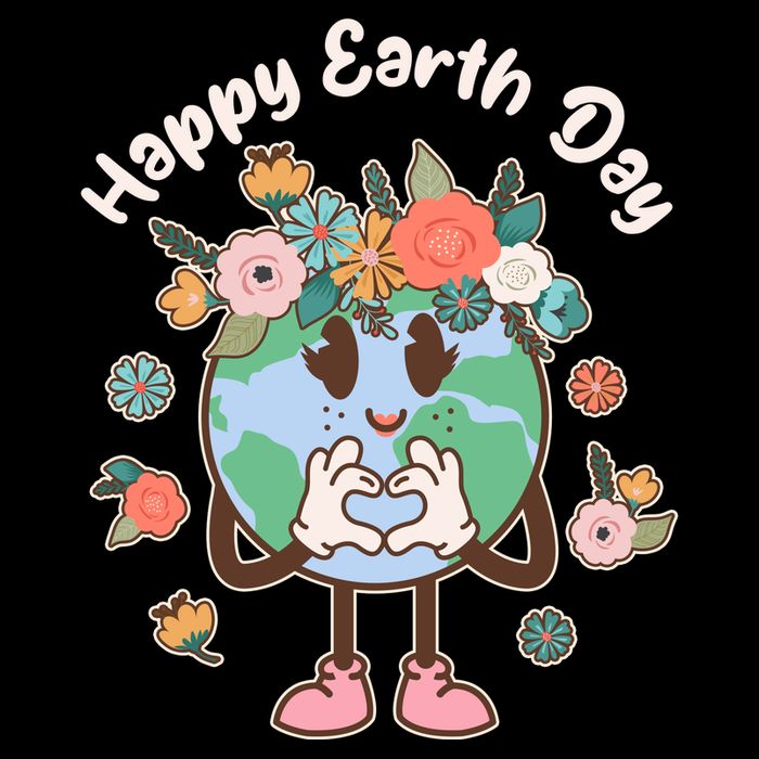 Cute Flower Floral Happy Earth Day Tie-Dye T-Shirt