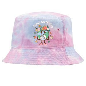 Cute Flower Floral Happy Earth Day Tie-Dyed Bucket Hat