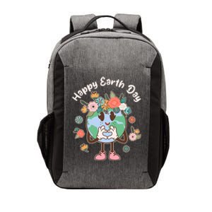 Cute Flower Floral Happy Earth Day Vector Backpack