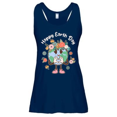 Cute Flower Floral Happy Earth Day Ladies Essential Flowy Tank