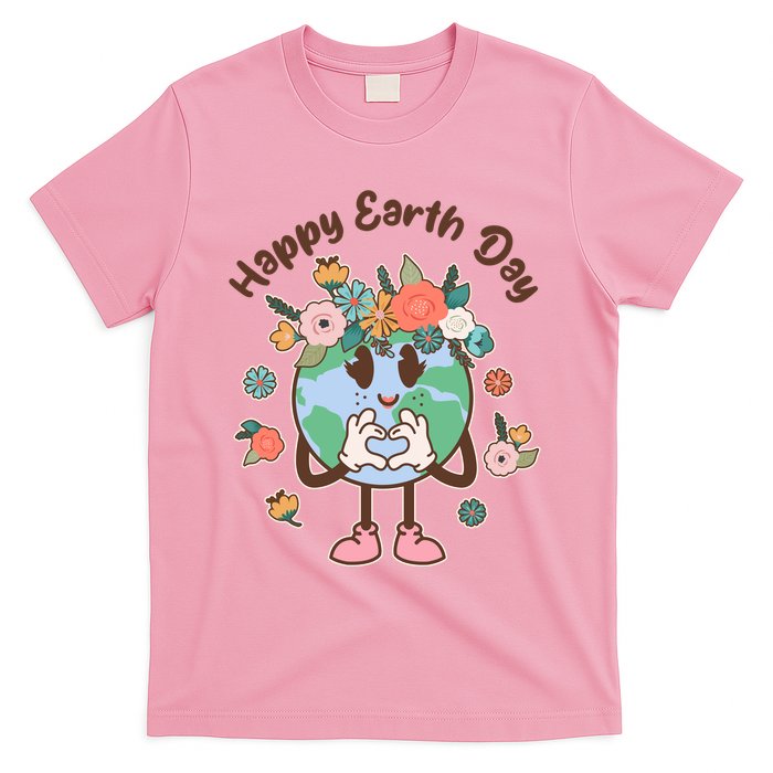Cute Flower Floral Happy Earth Day T-Shirt