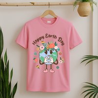 Cute Flower Floral Happy Earth Day T-Shirt