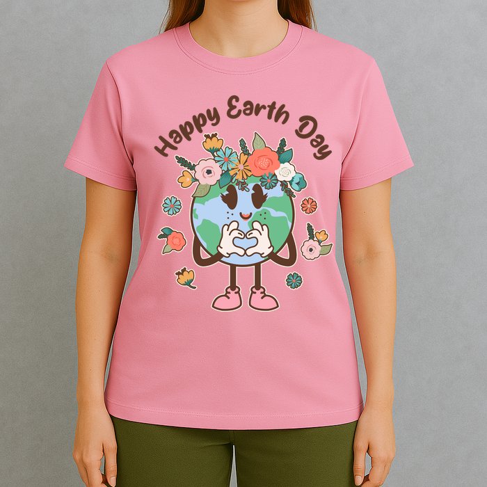 Cute Flower Floral Happy Earth Day T-Shirt