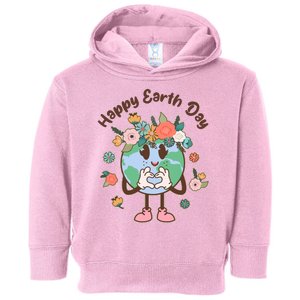 Cute Flower Floral Happy Earth Day Toddler Hoodie