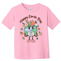 Cute Flower Floral Happy Earth Day Toddler T-Shirt