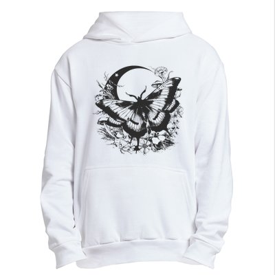 Cute Fairycore Floral Moth Aesthetic Women Graphic Urban Pullover Hoodie