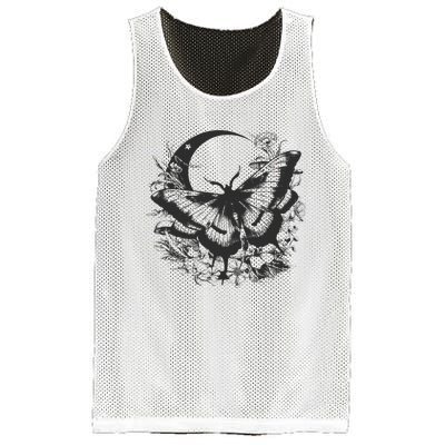 Cute Fairycore Floral Moth Aesthetic Women Graphic Mesh Reversible Basketball Jersey Tank