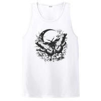 Cute Fairycore Floral Moth Aesthetic Women Graphic PosiCharge Competitor Tank