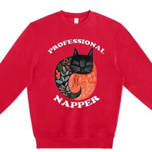 Cat for  Funny Cat for Cat DadMom Premium Crewneck Sweatshirt