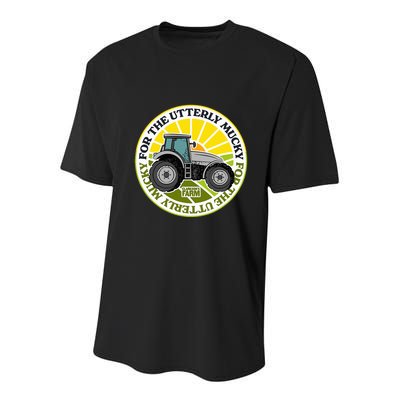 ClarksonS Farm For The Utterly Mucky Youth Performance Sprint T-Shirt