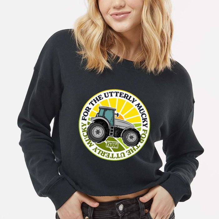 ClarksonS Farm For The Utterly Mucky Cropped Pullover Crew