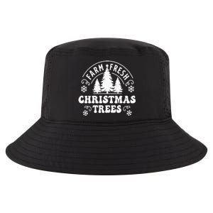 Christmas Farm Fresh Trees Retro Farmer Cool Comfort Performance Bucket Hat