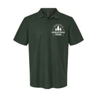 Christmas Farm Fresh Trees Retro Farmer Softstyle Adult Sport Polo