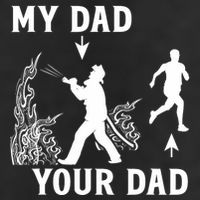 Captain Firefighter Father Funny Fireman Dad My Dad Your Dad 15oz Campfire Ceramic Mug