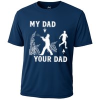 Captain Firefighter Father Funny Fireman Dad My Dad Your Dad Cooling Performance Crew T-Shirt