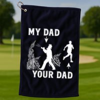 Captain Firefighter Father Funny Fireman Dad My Dad Your Dad Golf Towel