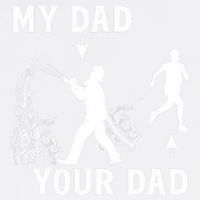 Captain Firefighter Father Funny Fireman Dad My Dad Your Dad Garment-Dyed Sweatshirt