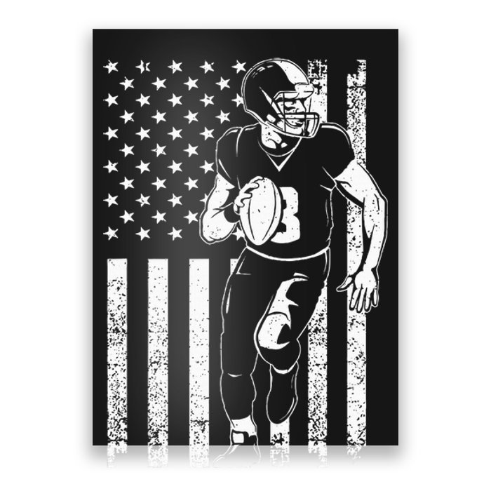 Cool Football For 4th July Football Player Lineman Poster