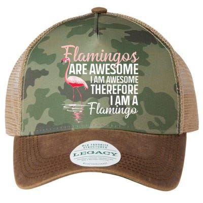 Cool Flamingo For Men Women Pink Flamingos Flock Bird Lovers Legacy Tie Dye Trucker Hat