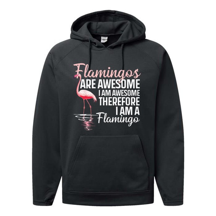 Cool Flamingo For Men Women Pink Flamingos Flock Bird Lovers Performance Fleece Hoodie