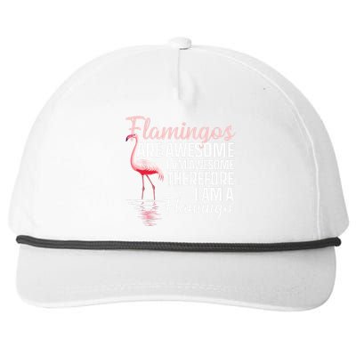 Cool Flamingo For Men Women Pink Flamingos Flock Bird Lovers Snapback Five-Panel Rope Hat