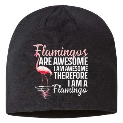 Cool Flamingo For Men Women Pink Flamingos Flock Bird Lovers Sustainable Beanie