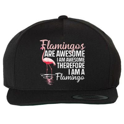 Cool Flamingo For Men Women Pink Flamingos Flock Bird Lovers Wool Snapback Cap