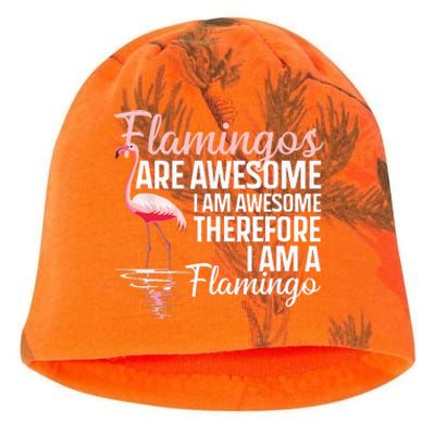 Cool Flamingo For Men Women Pink Flamingos Flock Bird Lovers Kati - Camo Knit Beanie