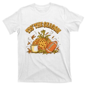 Cozy Fall Football Lovers Pumpkin Spice Thanksgiving T-Shirt