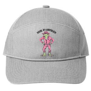 Cowgirl Frog Funny Western Frog Country Frogcore Cowboy 7-Panel Snapback Hat