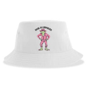 Cowgirl Frog Funny Western Frog Country Frogcore Cowboy Sustainable Bucket Hat