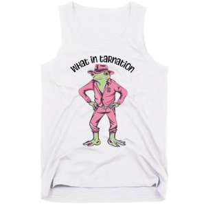 Cowgirl Frog Funny Western Frog Country Frogcore Cowboy Tank Top