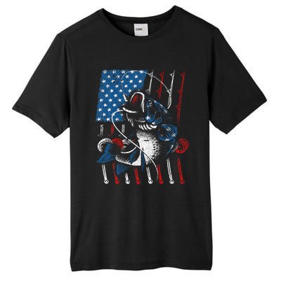 Cool Fishing For American Flag USA Fish Lover Tall Fusion ChromaSoft Performance T-Shirt