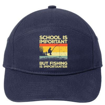 Cool Fishing For Bass Fishing Fisherman Fish Trout 7-Panel Snapback Hat