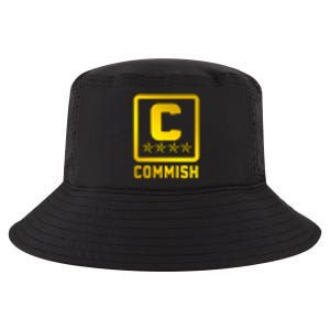 Commish Fantasy Football Logo Back And Front Pocket Logo Cool Comfort Performance Bucket Hat