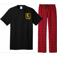 Commish Fantasy Football Logo Back And Front Pocket Logo Pajama Set