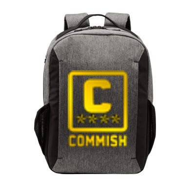 Commish Fantasy Football Logo Back And Front Pocket Logo Vector Backpack