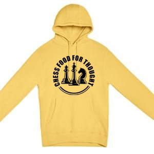 Chess Food For Thought Premium Pullover Hoodie