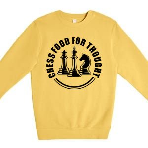 Chess Food For Thought Premium Crewneck Sweatshirt