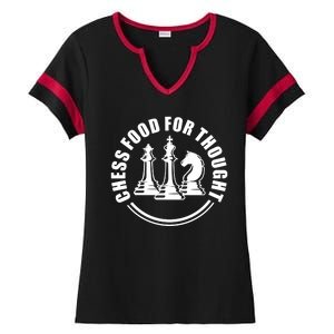 Chess Food For Thought Ladies Halftime Notch Neck Tee