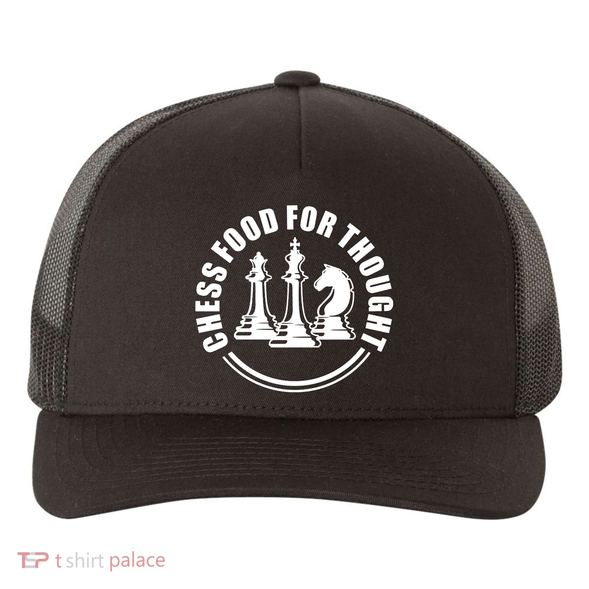 Chess Food For Thought Yupoong Adult 5-Panel Trucker Hat