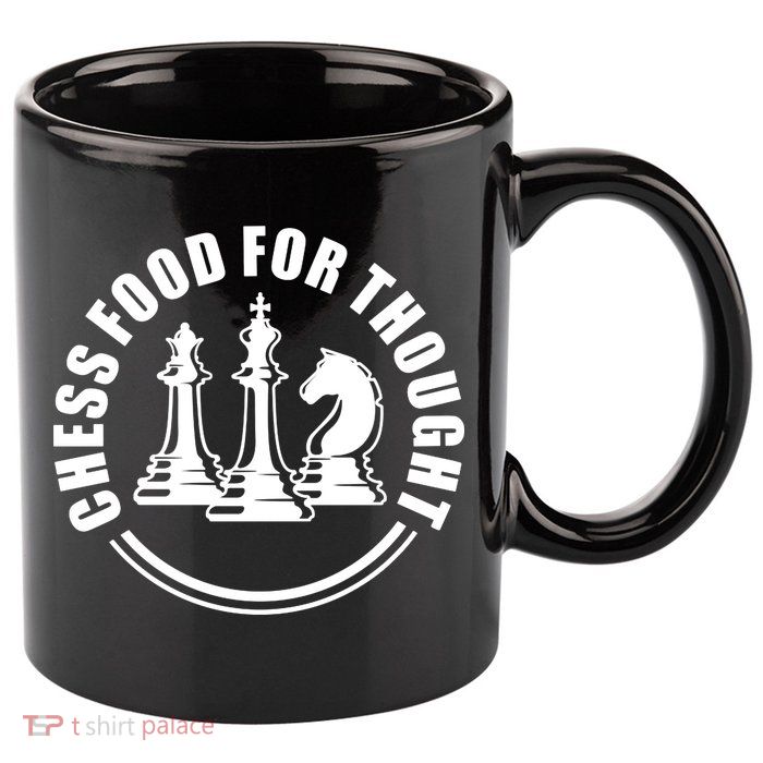Chess Food For Thought 11oz C Handle Ceramic Mug