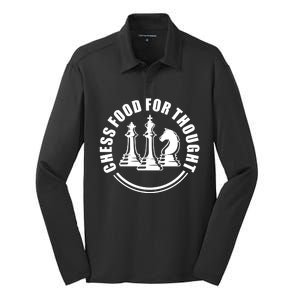 Chess Food For Thought Silk Touch Performance Long Sleeve Polo