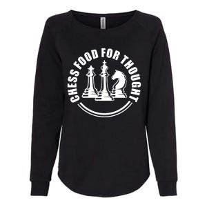 Chess Food For Thought Womens California Wash Sweatshirt