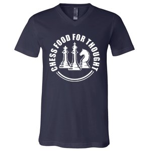 Chess Food For Thought V-Neck T-Shirt