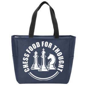 Chess Food For Thought Zip Tote Bag