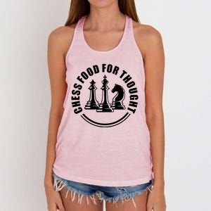 Chess Food For Thought Women's Knotted Racerback Tank