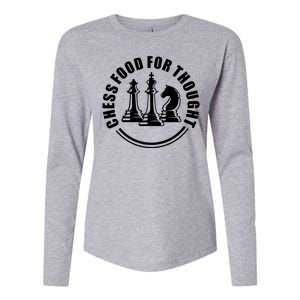 Chess Food For Thought Womens Cotton Relaxed Long Sleeve T-Shirt