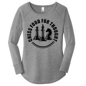 Chess Food For Thought Women's Perfect Tri Tunic Long Sleeve Shirt