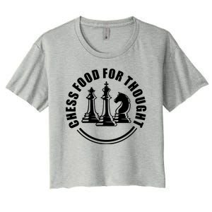 Chess Food For Thought Women's Crop Top Tee